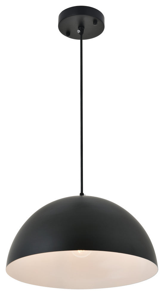 Black Finish 1-Light Pendant