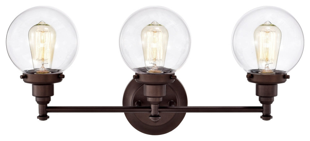 CHLOE Lighting Milo Transitional 3 Light OilRubbed Bronze BathVanity Fixture 24"