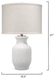 Gilbert Table Lamp, Textured Matte White Cement