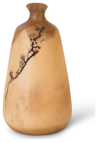 Lightning Vase, Mango Wood, Tall