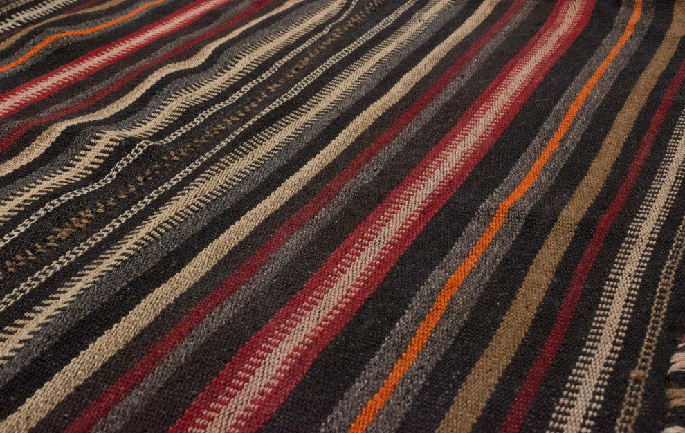 Vintage Anatolian Kilim Rug 5' 4" x 6' 11", 64 in. x 83 in.