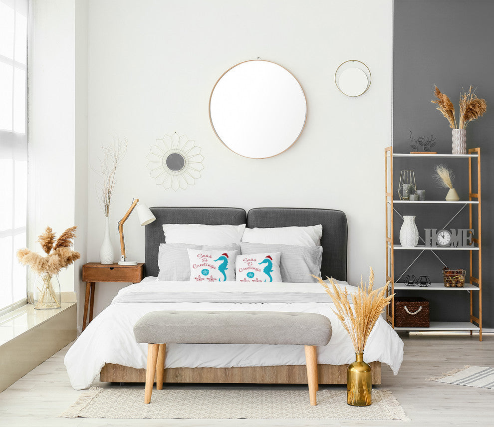 Seas and Greetings Accent Pillow, Turquoise, 16"x16"