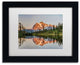 Pierre Leclerc 'Picture Lake Sunset' Matted Art, Black Frame, White, 14x11