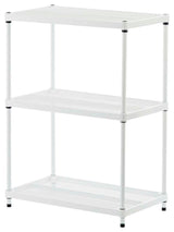 MeshWorks 3-Tier Shelving Unit, White