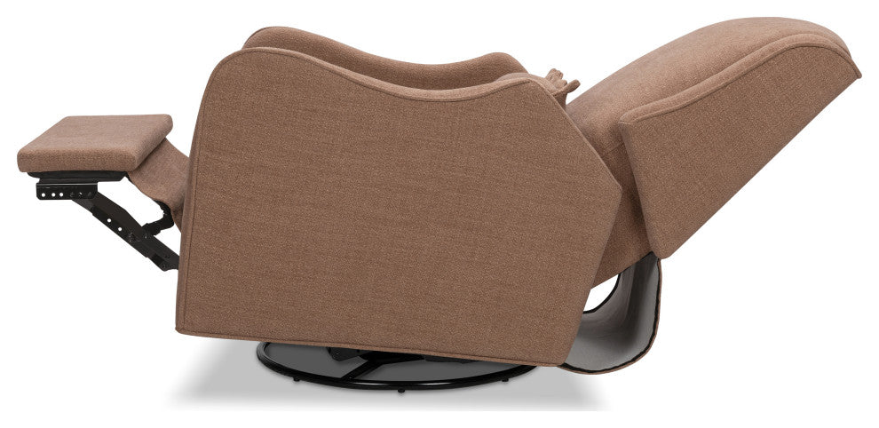 Devon Recliner and Swivel Glider, Performance Dusty Rose Eco-Basketweave