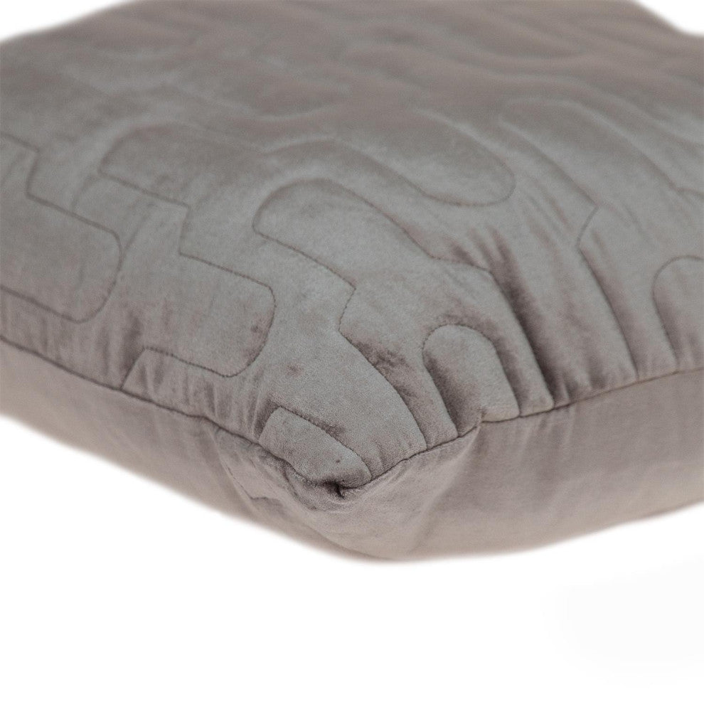 Parkland Collection Basil Taupe Throw Pillow