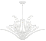 Tallulah Nine Light Chandelier in Sand White