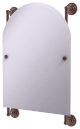 Prestige Que New Arched Top Frameless Rail Mounted Mirror, Antique Copper