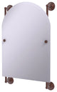 Prestige Que New Arched Top Frameless Rail Mounted Mirror, Antique Copper