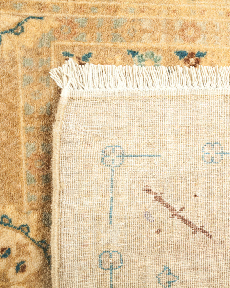 Mogul, One-of-a-Kind Hand-Knotted Runner Ivory, 3'0"x8'10"