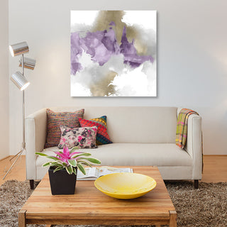 "Derive In Amethyst II" by Daniela Hudson, Canvas Print, 26"x26"
