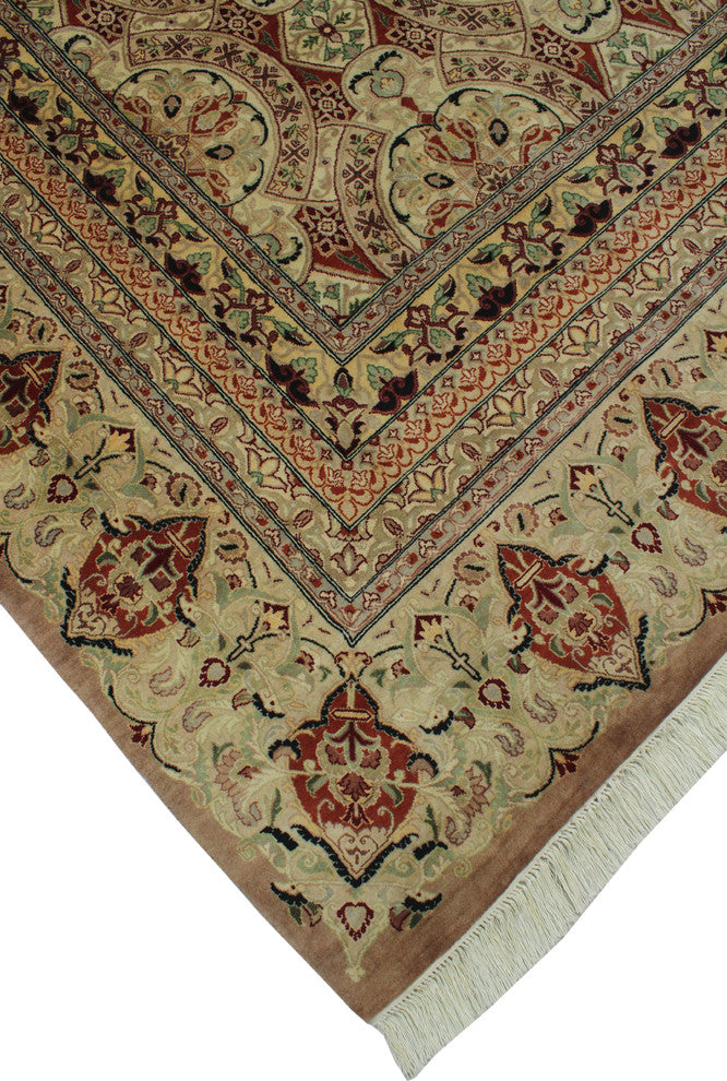 Pak-Persian Paracha Beige Rug, 9''0x12''0