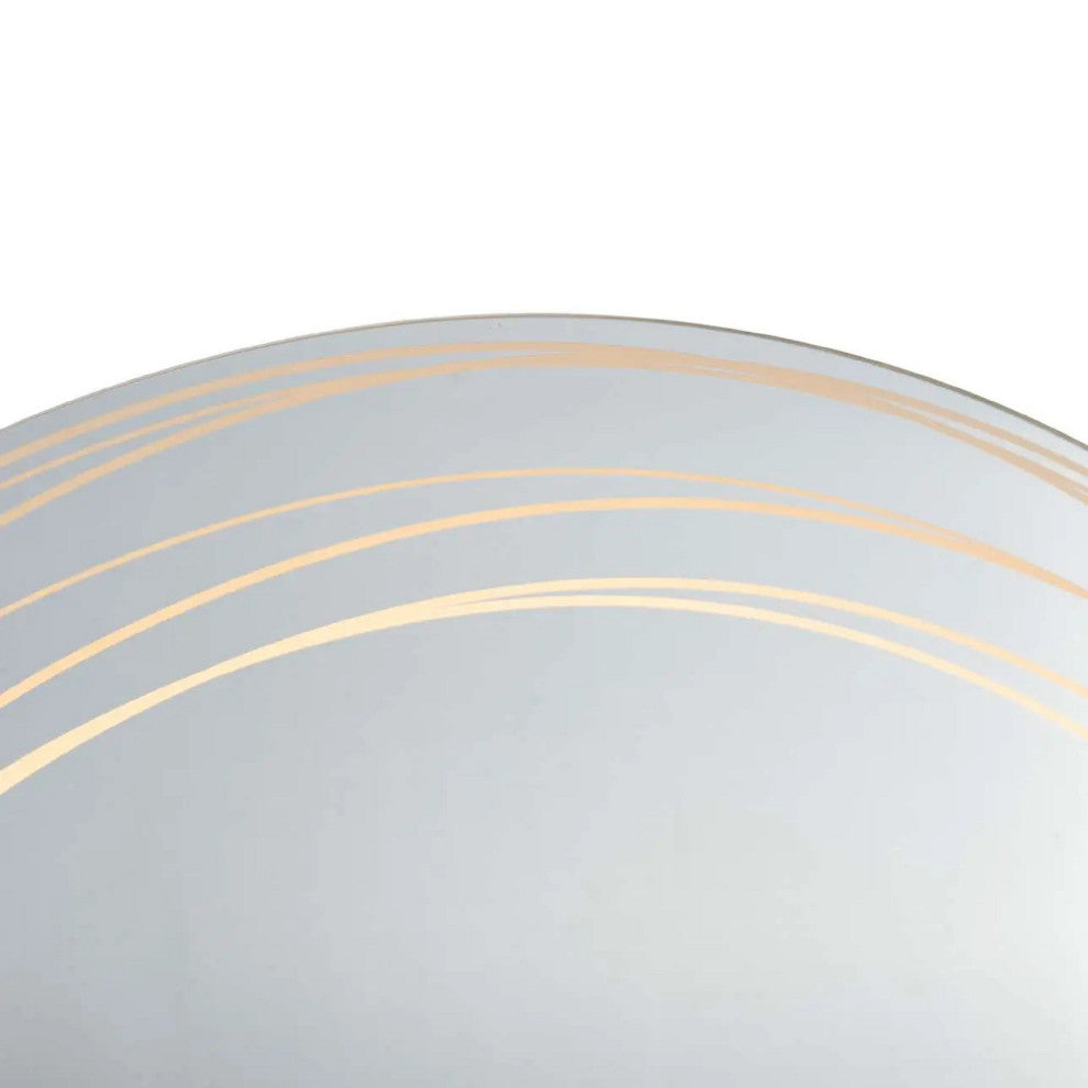Mojave 36" Round Backlit LED Wall Mirror - Chrome