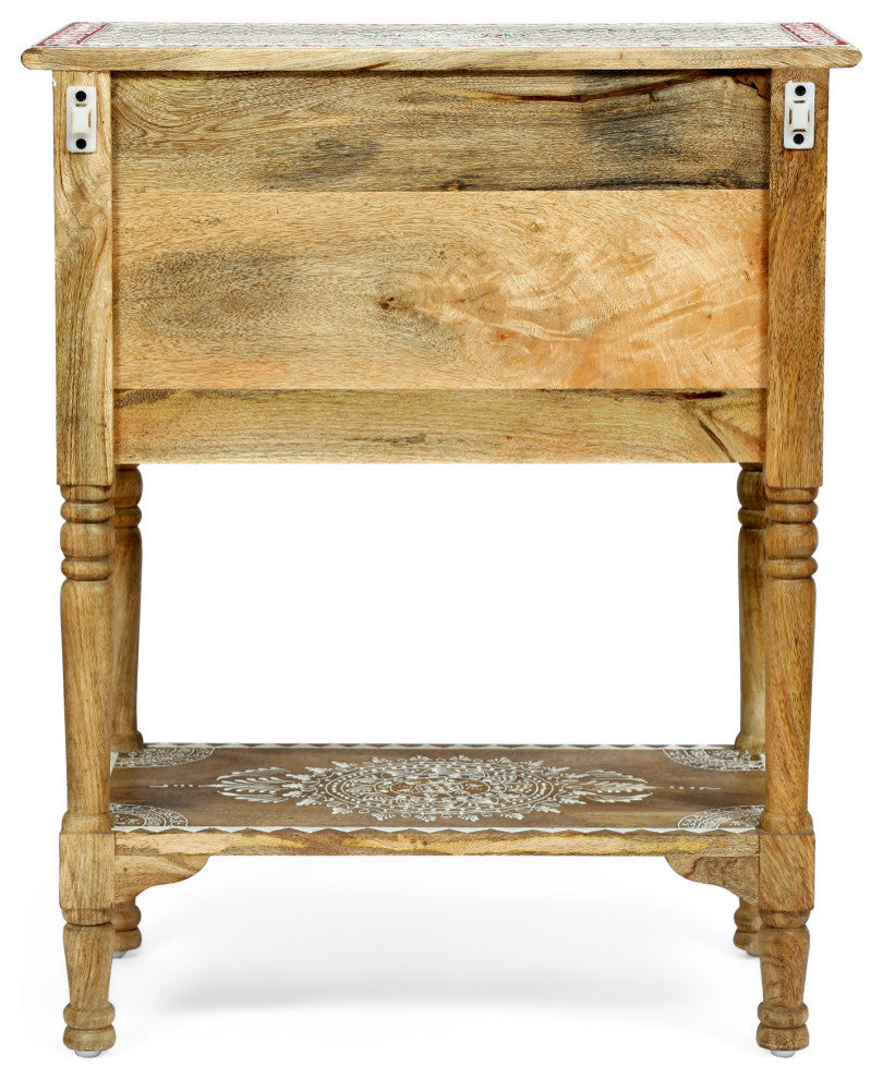 Leverick Mango Wood End Table