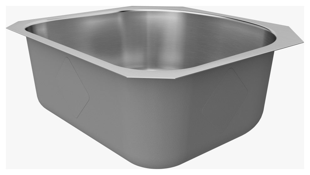 Blue Ocean 23 1/4" KSS861 16 Gauge Stainless Steel Undermount Kitchen Sink