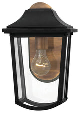 Burton 1-Light Outdoor Wall Sconce, Black