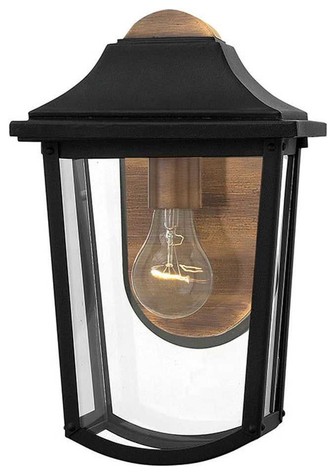 Burton 1-Light Outdoor Wall Sconce, Black