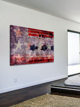 "Uncle Sam" Print on Canvas, 24"x16"