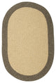 Colonial Mills Hudson HN41 Beige All-Natural/Eco Area Rug, Oval 2'x8'
