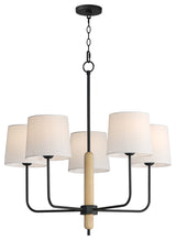 Maxim 11865OF Bozeman 5 Light 29"W Chandelier - Natural Wood