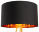 Floor Lamp Light, Steel Metal, Black, Gold, Kitchen Lounge Cafe Bistro Lobby