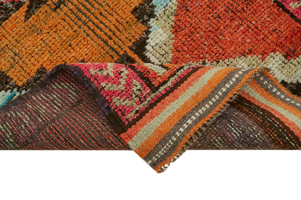 Rug N Carpet - Hand-knotted Turkish 3' 2" x 10' 3" Vintage Runner Rug
