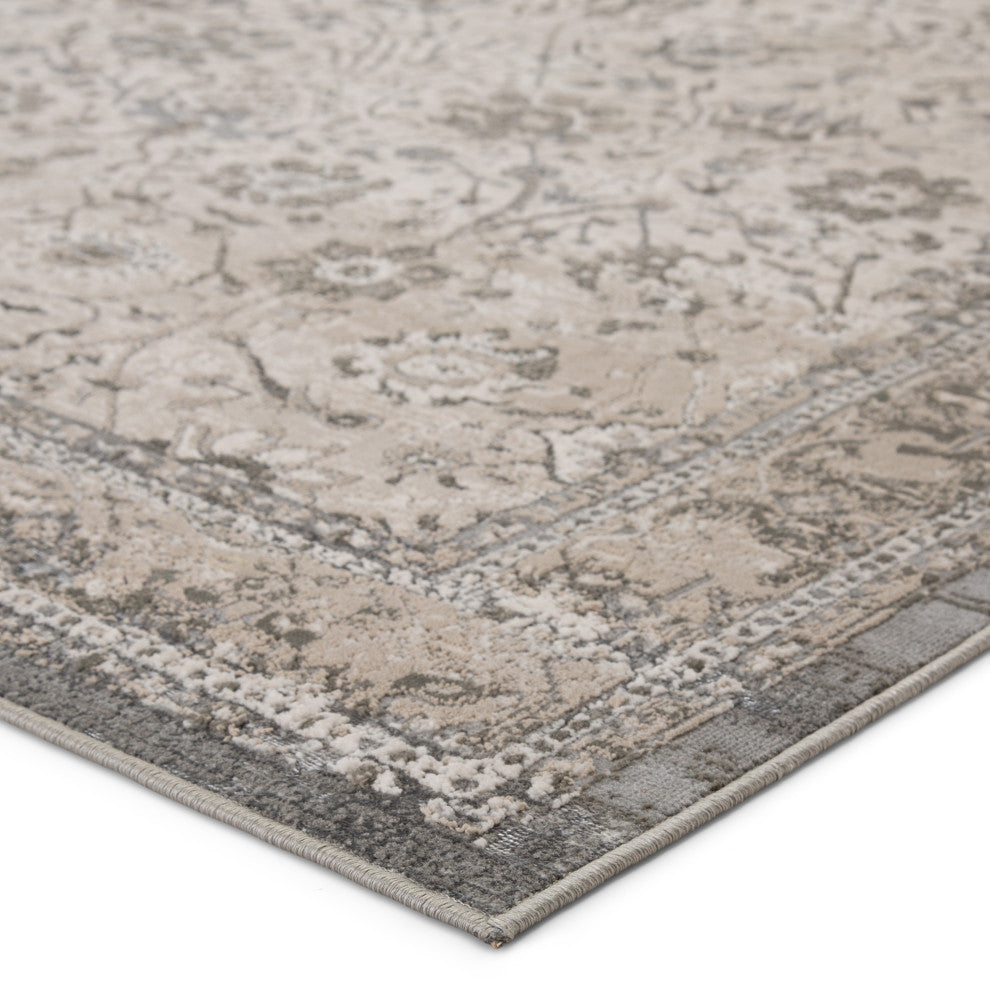 Vibe by Jaipur Living Odel Oriental Gray/ White Area Rug 11'8"X15'