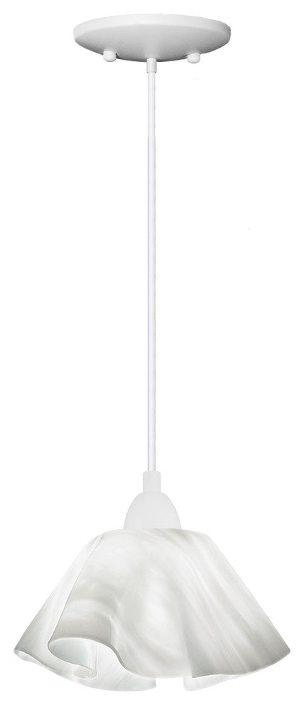 Jezebel Radiance Lily Small Pendant, White Cloud