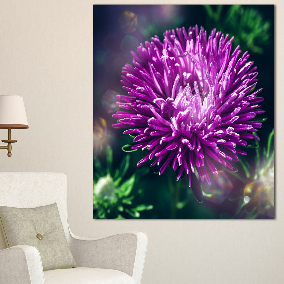 Chrysanthemum Flower with Bokeh, Flowers Canvas Wall Artwork, 30"x40"