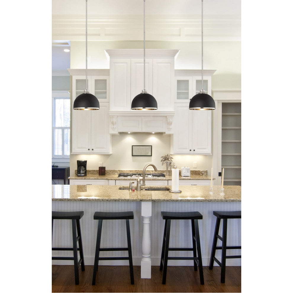 Zlite 6014-18MB 1-Light Chandelier, Matte Black