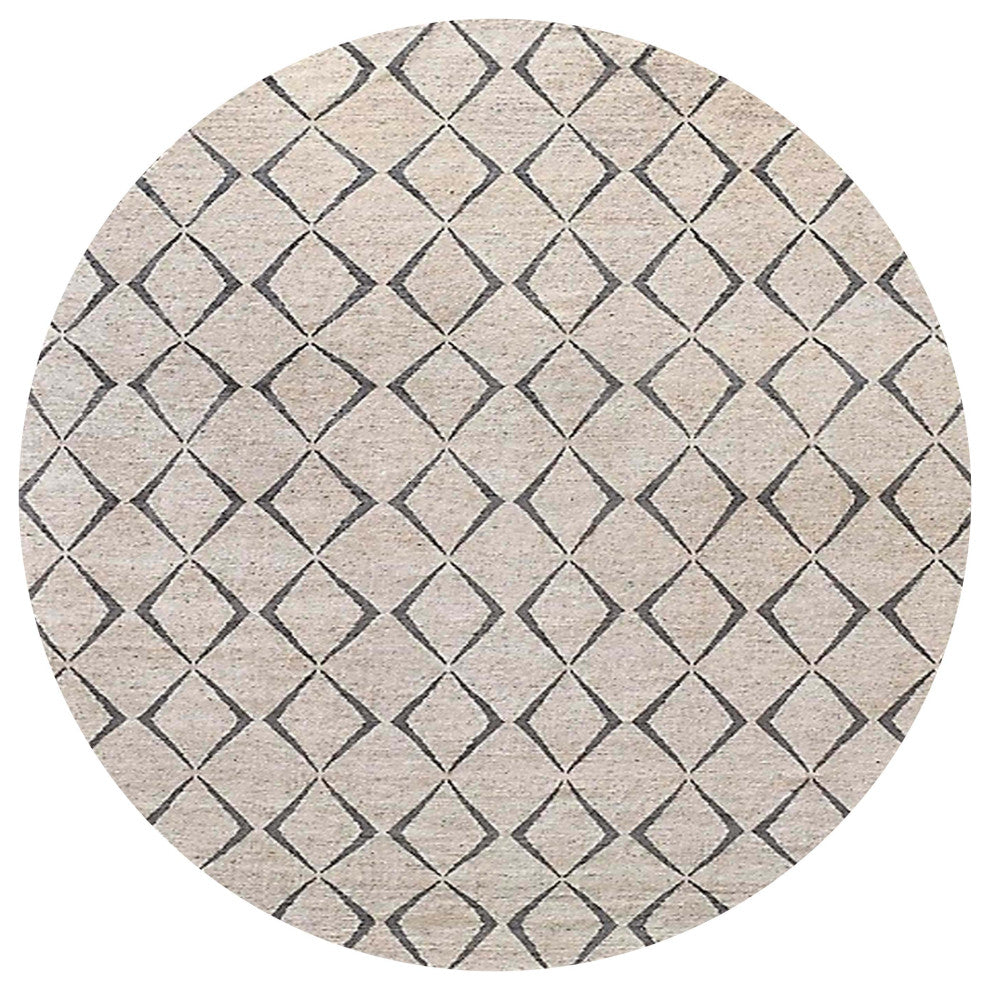 Ahgly Company Indoor Round Mid-Century Modern Area Rugs, 3' Round