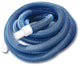 21' Blue Spiral Wound EVA Vacuum Hose With White Cuffs