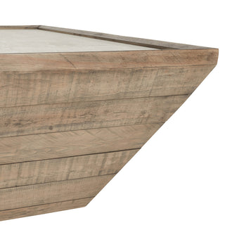 Dalton Square Reclaimed Pine Wood Coffee Table