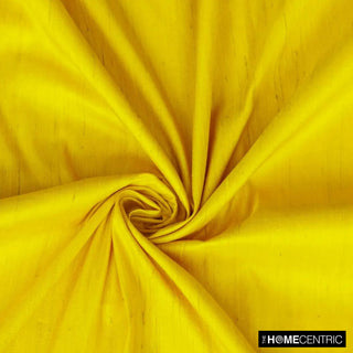 Bright Yellow Silk Dupioni Fabric By The Yard, 6 Yards For Curtain, Dress