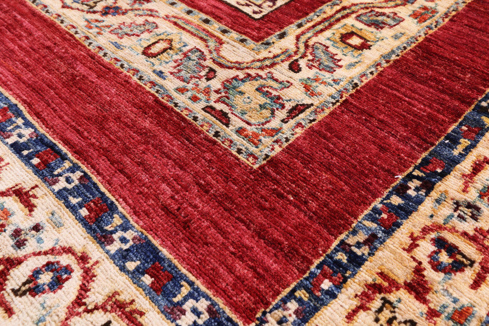 4' 10" X 7' 2" Persian Garden Design Hand-Knotted Wool Rug Q10666