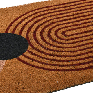 Abstract Print Coir Doormat
