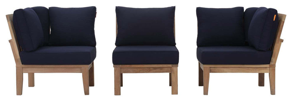 Marina 3 Piece Outdoor Patio Teak Set