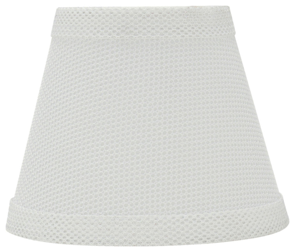 Aspen Creative 32066-9 Hardback Empire Clip-On Lamp Shade White 3" x 5" x 4"