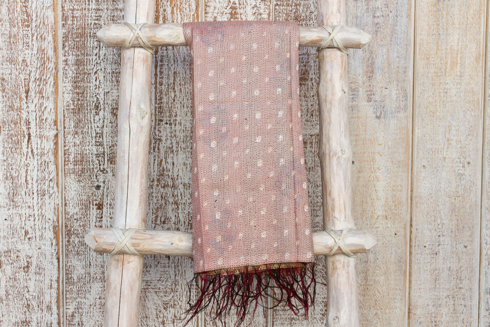Beautiful Silk Kantha Scarf