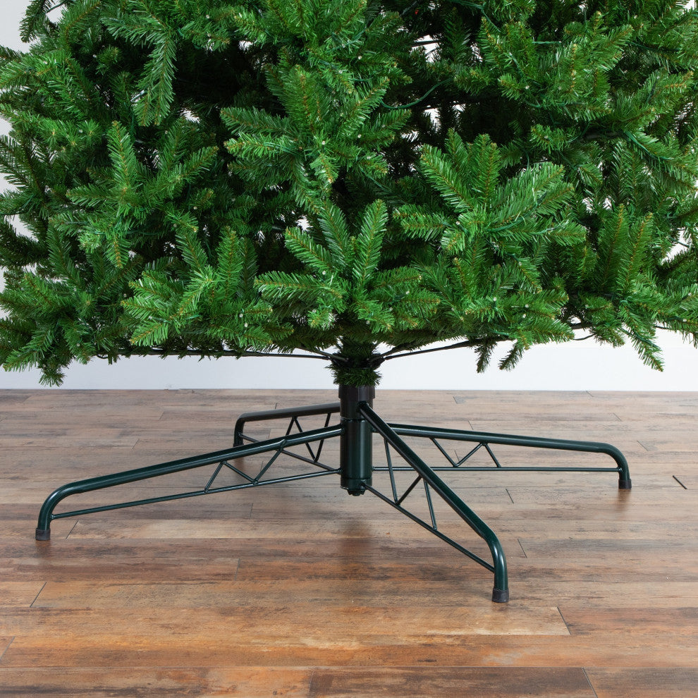 Artificial Slim Green Mountain Pine Christmas Tree, 15'
