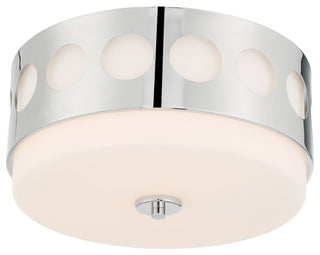 Kirby 2 Light Ceiling Mount, Polished Nickel