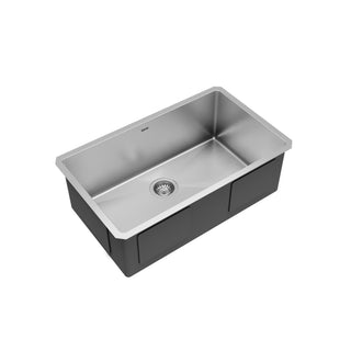 Karran 30" Undermount Large Single Bowl Stainless Steel Kitchen Sink Kit