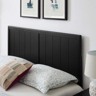 Platform Bed Frame, King Size, Wood, Black, Modern Mid-Century, Bedroom Master