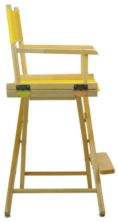 24" Director's Chair, Natural Frame, Gold Canvas