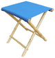 Foldable Bamboo Stool, Navy