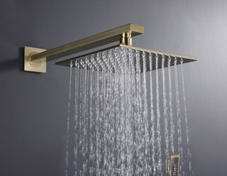 Alam Empolo 8" Wall mount Rain Shower Set, Gold