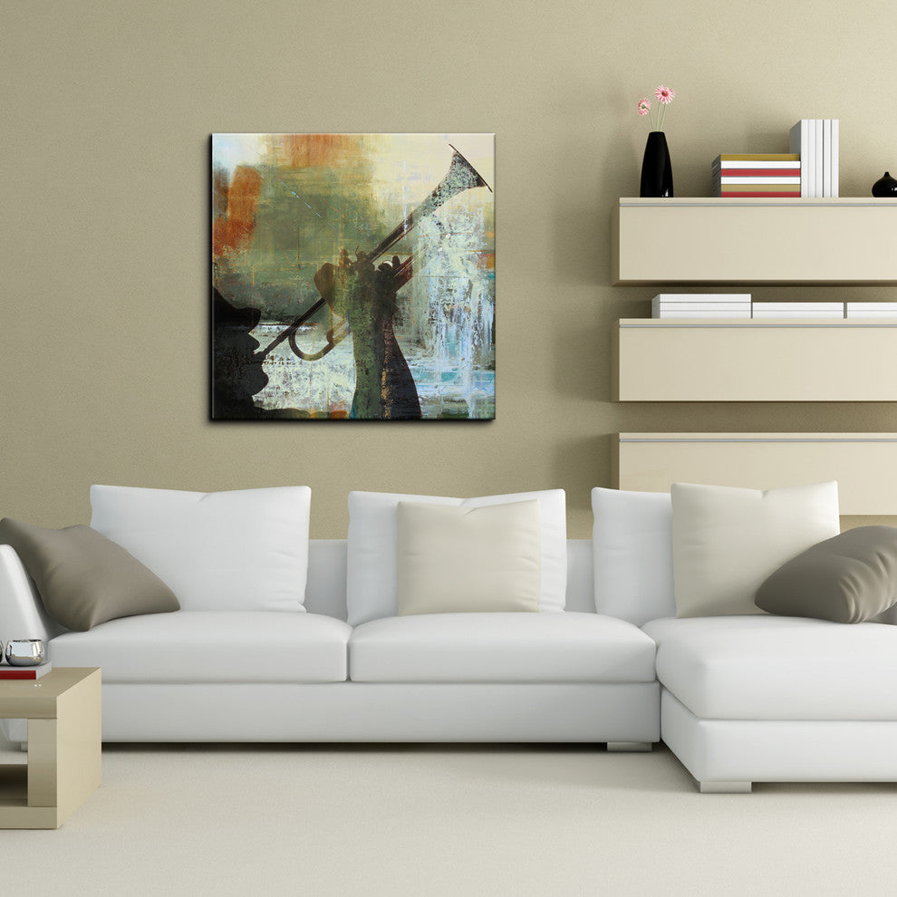 Trombone Canvas Wall Art