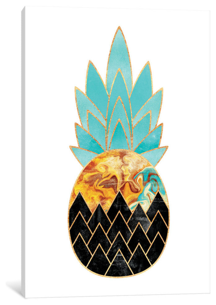 "Precious Pineapple III" by Elisabeth Fredriksson, Canvas Print, 40"x26"