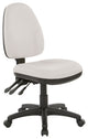 Dual Function Ergonomic Chair With Adjustable Back Height, Snow
