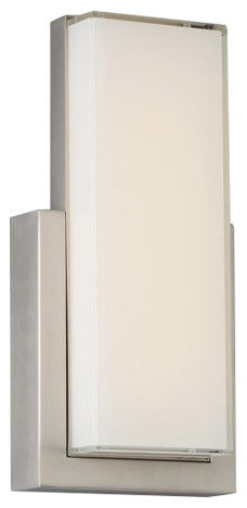 WAC Lighting Corbusier LED Wall Sconce, Satin Nickel